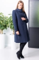 Płaszcz Natalia - granatowy z kołnierzem 32786