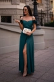 Sukienka Flower Maxi zielona - na cienkie ramiączka ozdobione różami 57531