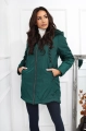 Kurtka ortalionowa butelkowa zieleń - z kapturem - Dina 67001